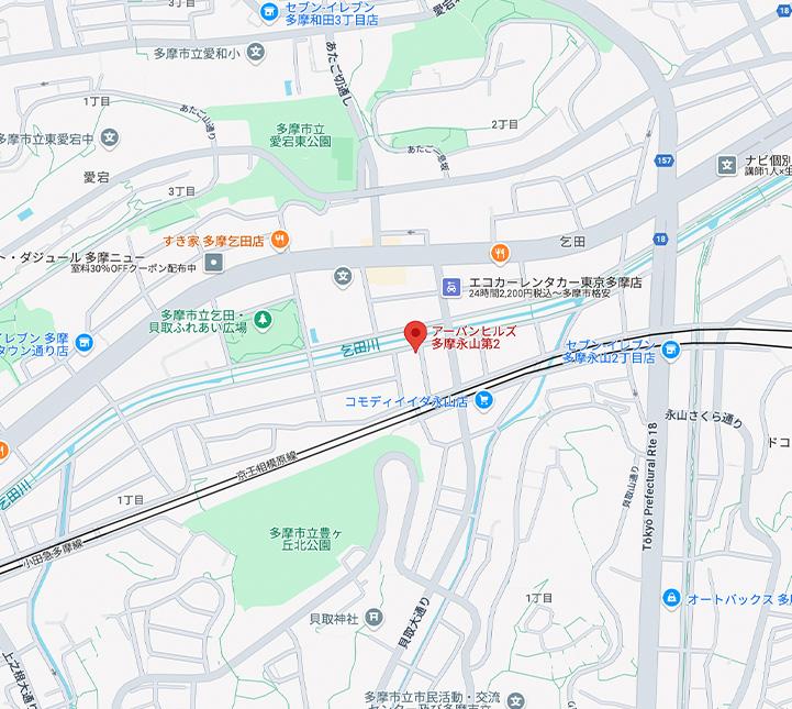 多摩永山相談室の地図画像